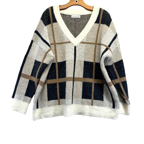 KEREN hart Sweaters - Keren Hart Plaid Women Chunky Sweater Size Large Spandex Blend Cottagecore
